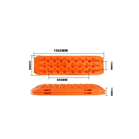 Plaques de sauvetage/désensablage pour la boue, le sable, l'herbe et la neige avec une résistance allant jusqu'à 10T