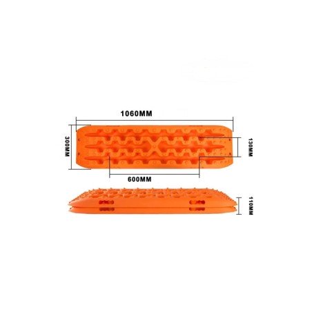 Plaques de sauvetage/désensablage pour la boue, le sable, l'herbe et la neige avec une résistance allant jusqu'à 10T