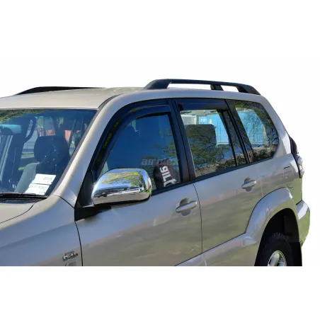 Jeu 4 déflecteurs de vitre avant et arrière Airplex KDJ120 - montage collé