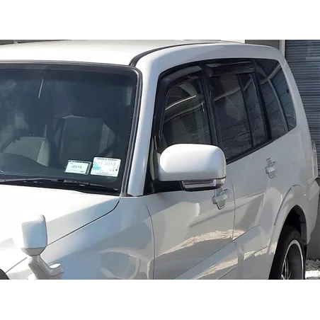 Jeu 4 déflecteurs de vitre avant et arrière Mitsubishi Pajero 2