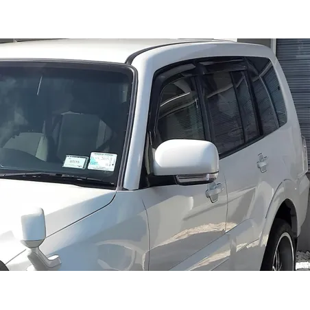 Jeu 4 déflecteurs de vitre avant et arrière Mitsubishi Pajero 2