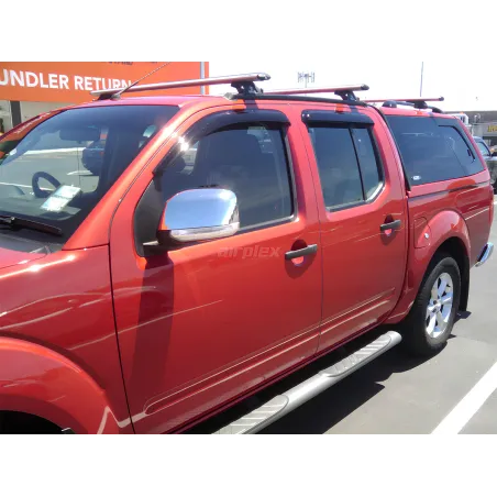 Jeu 4 déflecteurs vitre avant et arrière Nissan Navara D40