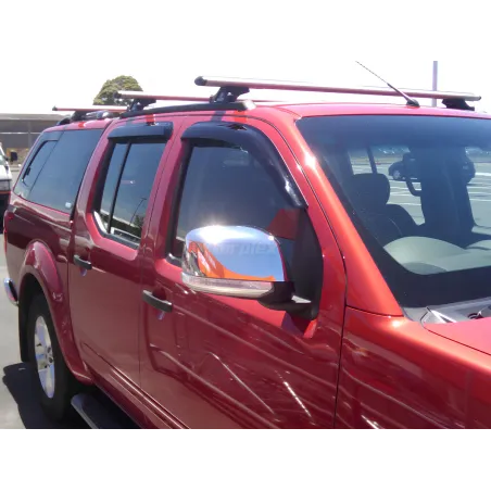 Jeu 4 déflecteurs vitre avant et arrière Nissan Navara D40