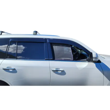 Jeu de 4 déflecteurs de vitre avant et arrière pour VDJ200 - montage collé