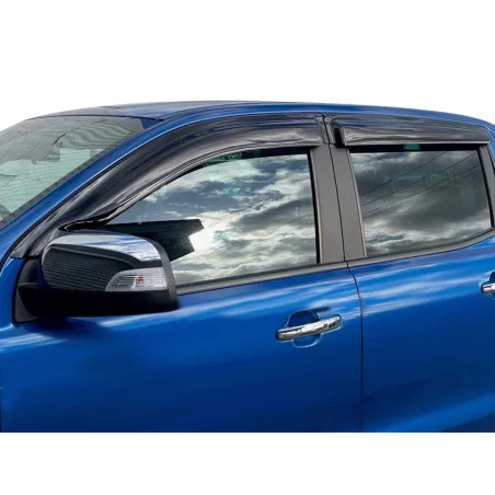 Jeu 4 déflecteurs vitre avant et arrière Ford Ranger T6 T7 T8