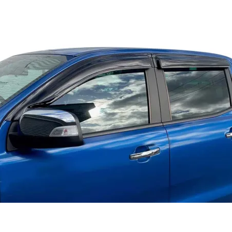 Jeu 4 déflecteurs vitre avant et arrière Ford Ranger T6 T7 T8