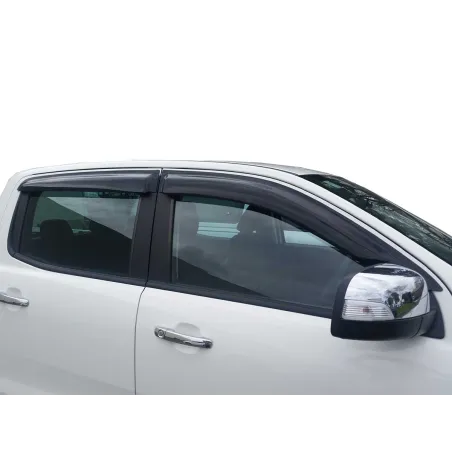 Jeu 4 déflecteurs vitre avant et arrière Ford Ranger T6 T7 T8