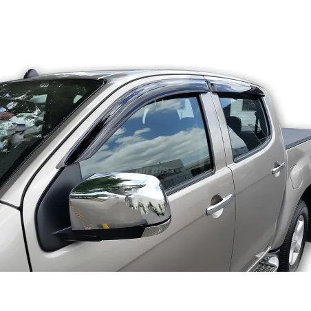 Jeu 4 déflecteurs vitre avant arrière Isuzu Dmax 2012-2020