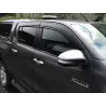 Jeu 4 déflecteurs vitre avant et arrière Hilux Revo