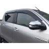 Jeu 4 déflecteurs vitre avant et arrière Hilux Revo