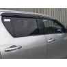 Jeu 4 déflecteurs vitre avant et arrière Hilux Revo