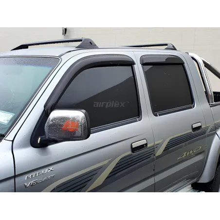 Jeu 4 déflecteurs vitre avant et arrière Toyota Hilux 1998-2004