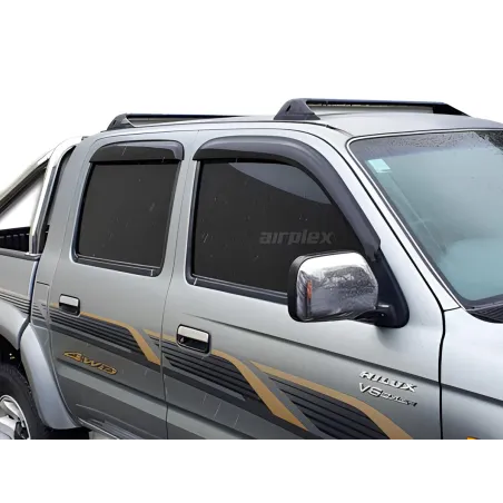 Jeu 4 déflecteurs vitre avant et arrière Toyota Hilux 1998-2004