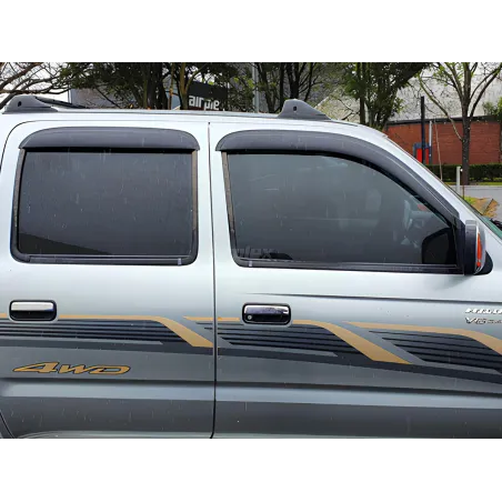 Jeu 4 déflecteurs vitre avant et arrière Toyota Hilux 1998-2004