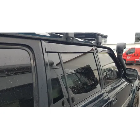 Jeu de 4 déflecteurs de vitre avant et arrière pour HDJ80 - montage collé
