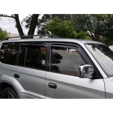Jeu 4 déflecteurs vitre avant et arrière Toyota KZJ95 KDJ95
