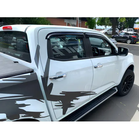 Jeu 4 déflecteurs vitre avant et arrière Isuzu Dmax N57 N60 2020+