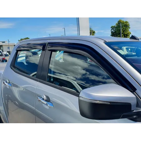 Jeu 4 déflecteurs vitre avant et arrière Isuzu Dmax N57 N60 2020+