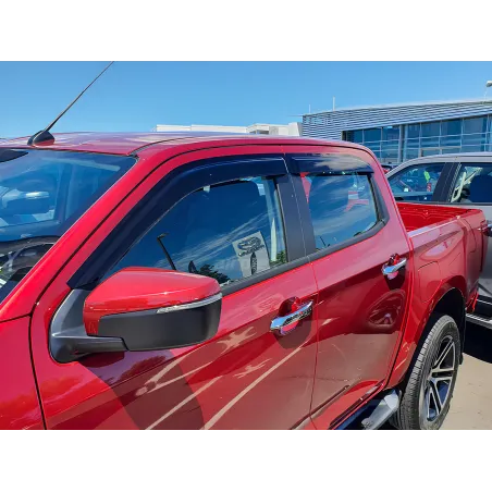 Jeu 4 déflecteurs vitre avant et arrière Isuzu Dmax N57 N60 2020+