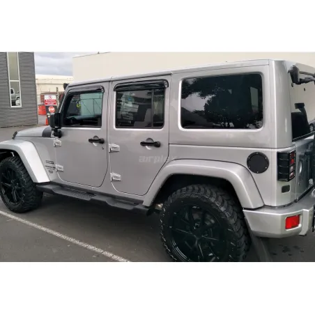 Jeu de 4 déflecteurs de vitre avant et arrière pour Wrangler JK - montage collé