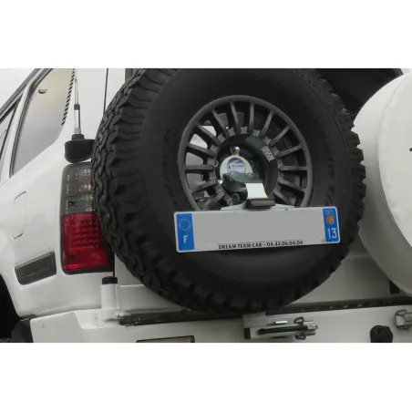 Porte roue de secours gauche Kaymar Toyota HDJ80 et Nissan Patrol GR Y60