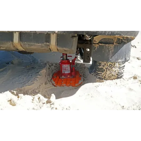 Plaque à sable Maxtrax Jaxbase orange - Maxtrax rigide pour appui de cric