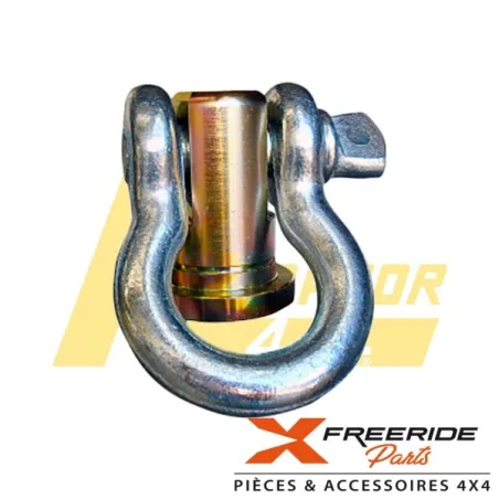 Porte manille pivotant pour pare-chocs Raptor4X4 avec manille galvanisée 3,25T