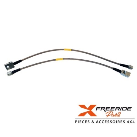 Kit flexibles de frein aviation AV/AR +10cm