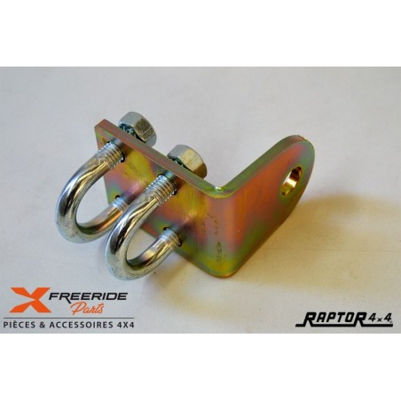 Fixation amortisseur de direction Raptor4x4 sur barre de direction Nissan Patrol GR Y60