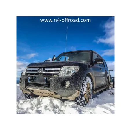 Ski de protection avant en aluminium de 8mm pour Mitsubishi Pajero IV après 2007 N4-Offroad