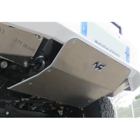 Ski de protection avant en aluminium de 8mm pour Toyota HDJ80 avec pare chocs N4-Offroad