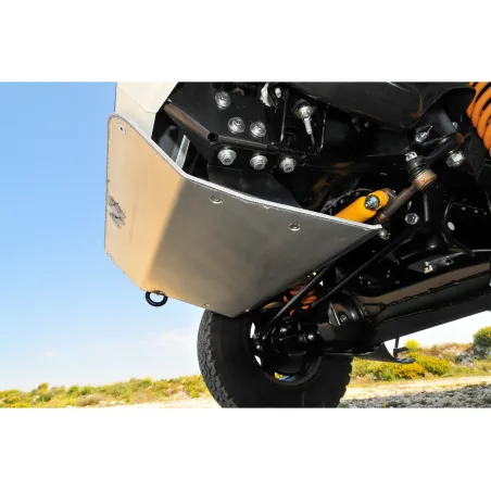 Ski de protection avant en aluminium de 8mm pour Toyota HDJ80 avec pare chocs N4-Offroad