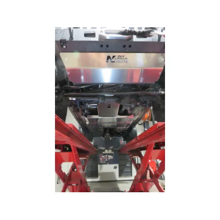 Ski de protection avant en aluminium de 8mm pour Jeep Wrangler JL et Gladiator avec pare chocs Warn N4-Offroad