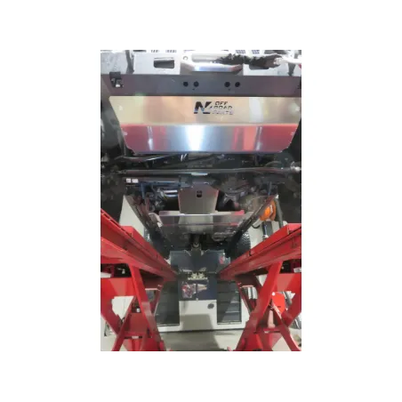 Ski de protection avant en aluminium de 8mm pour Jeep Wrangler JL et Gladiator avec pare chocs Warn N4-Offroad