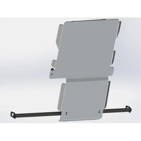 Ski de protection boîtes vitesses et transfert en aluminium de 8mm pour Nissan Navara D40 et Pathfinder R51 N4-Offroad