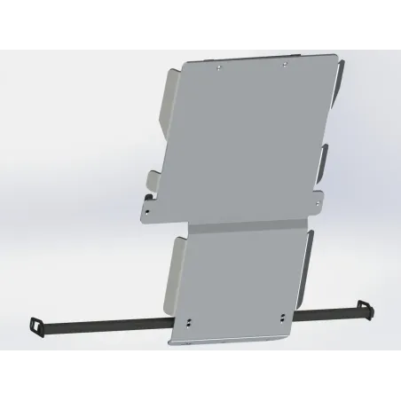 Ski de protection boîtes vitesses et transfert en aluminium de 8mm pour Nissan Navara D40 et Pathfinder R51 N4-Offroad