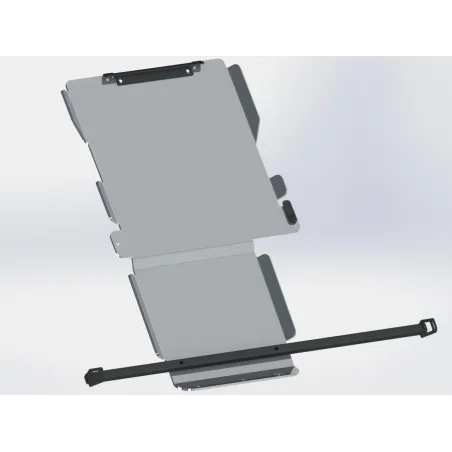 Ski de protection boîtes vitesses et transfert en aluminium de 8mm pour Nissan Navara D40 et Pathfinder R51 N4-Offroad