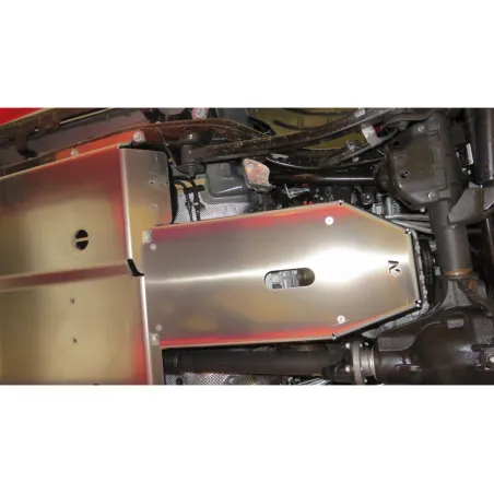 Ski de protection carter d'huile et boîte de vitesses en aluminium de 6mm pour Jeep Wrangler JL 2.0L Essence N4-Offroad