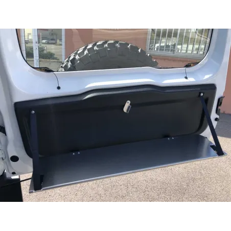Tablette rabattable N4-Offroad sur porte arrière Jimny après 2019 - version sans ouverture depuis l'intérieur