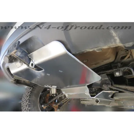 Ski protection pare chocs arrière aluminium 6mm Dacia Duster 4x4 2013-2021 sans AdBlue N4-Offroad