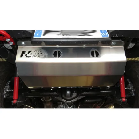 Ski de protection de réservoir AdBlue et silencieux arrière en aluminium de 6mm pour Jeep Wrangler JL 2.2 Diesel N4-Offroad