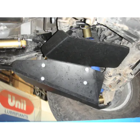 Paire de protections amortisseurs arrières en PEHD de 8mm pour Toyota HDJ80 HDJ100 N4-Offroad