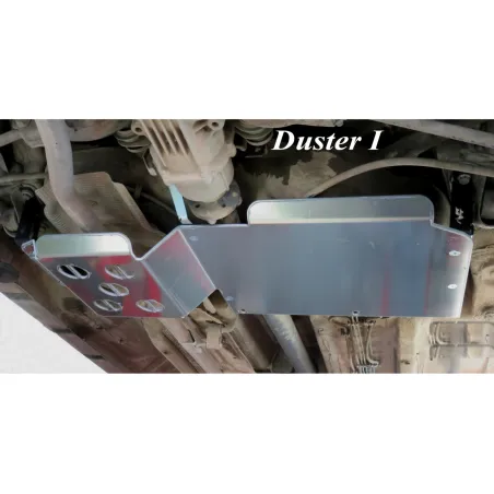 Ski protection réservoir et silencieux arrière aluminium 6mm Dacia Duster 4x4 2009-2023 N4-Offroad