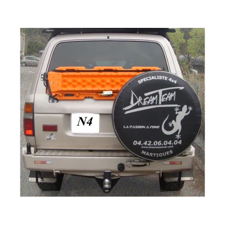 Support de plaques à sable Maxtrax sur le hayon pour Toyota HDJ80 N4-Offroad