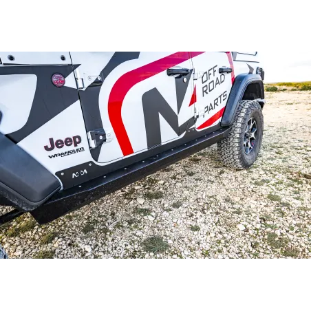 Protections de bas de caisse Jeep Wrangler Unlimited JLU 5 portes N4-Offroad