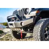 Pare-choc Avant acier Wrangler JL platine treuil intégrée banane longue /  avec Radar / avec Antibrouillard N4-Offroad