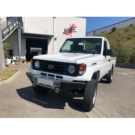 Pare-chocs avant acier Toyota série 7 lames avant 2007 fermé N4-Offroad