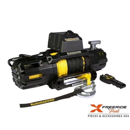 Treuil Electrique "BUSHRANGER" WATERPROOF avec CORDE SYNTHETIQUE 5400 KG