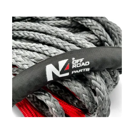 Corde synthétique de treuil 12mm x 28M N4-Offroad - Jusqu'à 6.8T