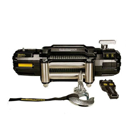 "BUSHRANGER" Treuil Electrique WATERPROOF avec CABLE EN ACIER 5400 KG